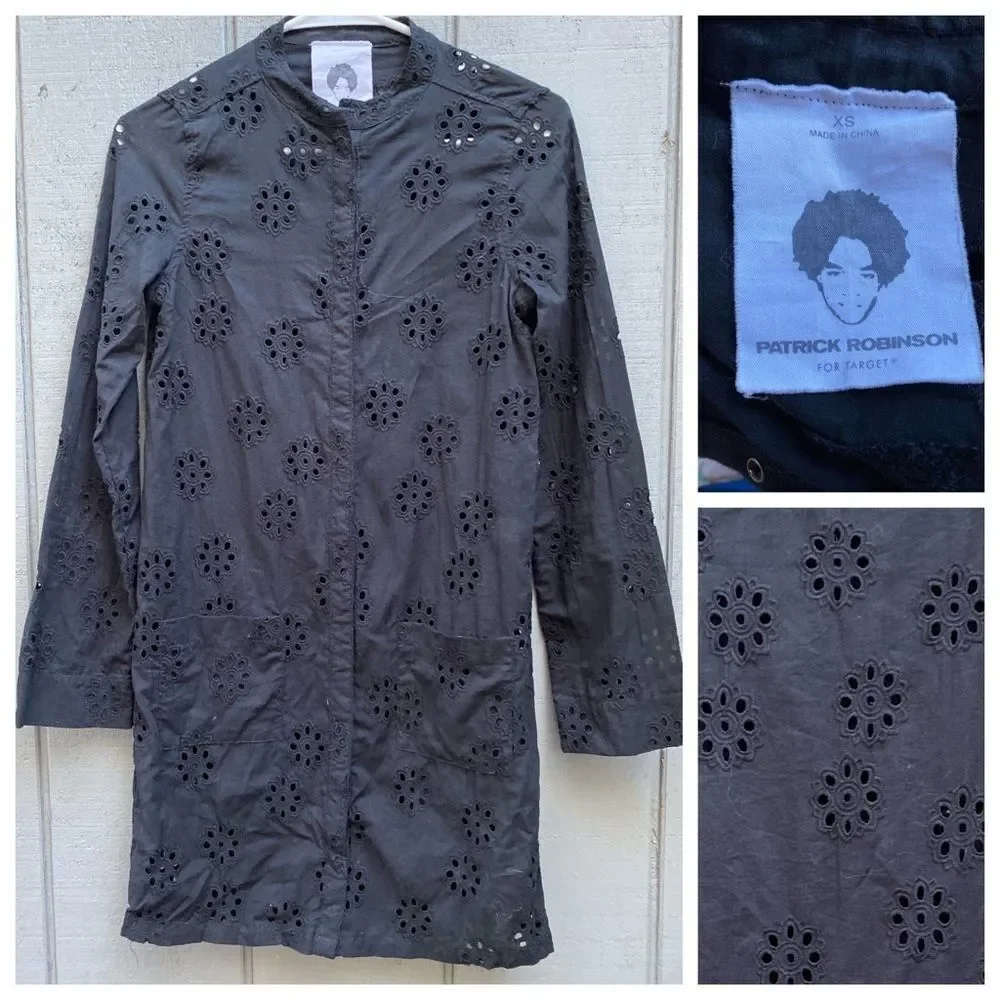 Patrick Robinson‎ Eyelet Tunic Dress Coverup